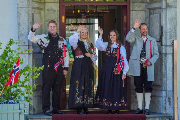 Norway celebrates Constitution Day, at Skaugum in Asker