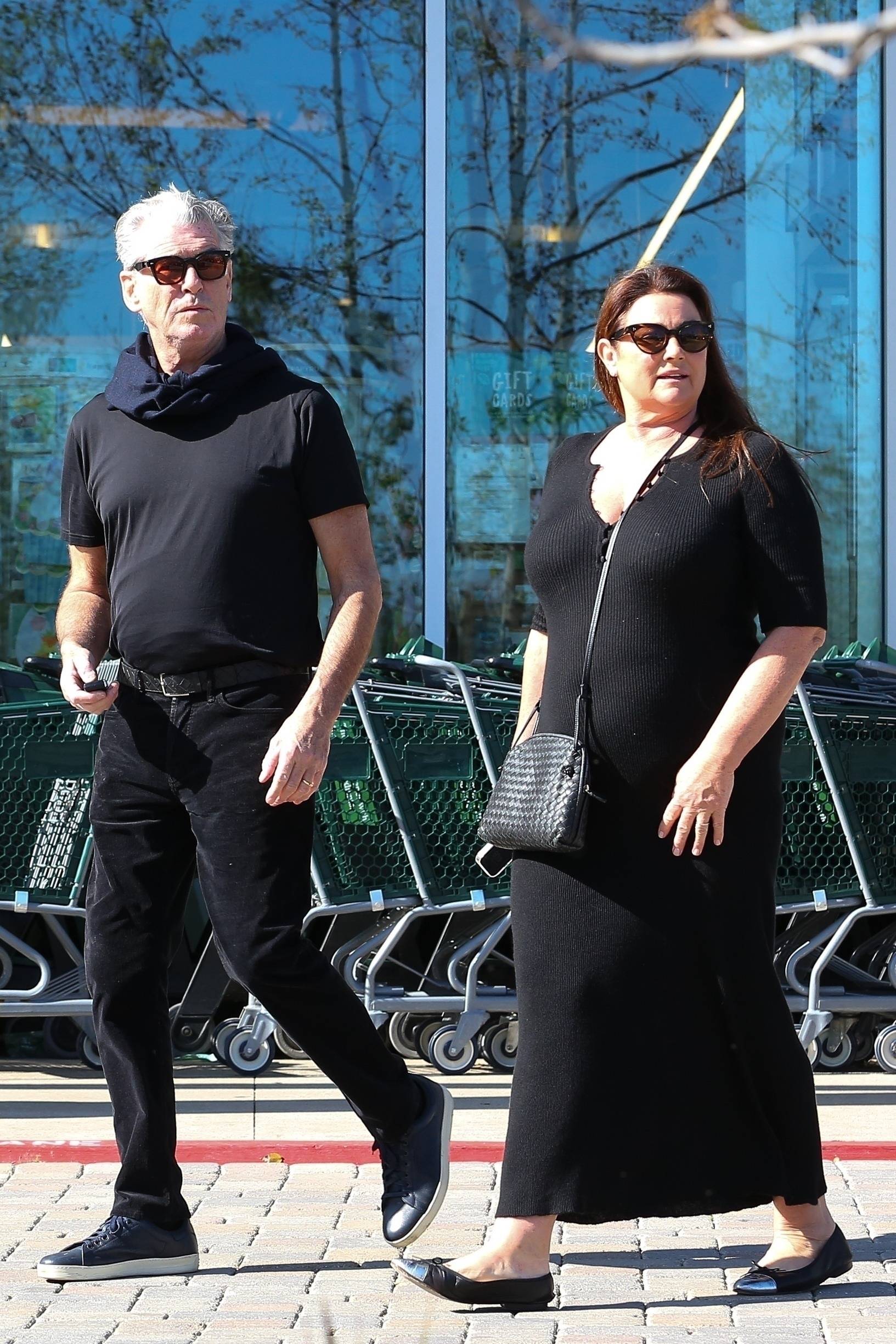 *EXCLUSIVE* Pierce Brosnan and his wife Keely were seen at Paulina Porizkova's book signing in Malibu