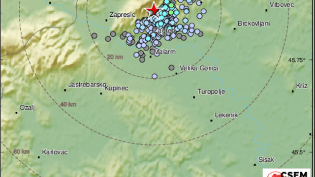 Slabiji potres opet u Zagrebu,  zatreslo je s 1,3 po Richteru: 'Čulo se kao  pucketanje...'