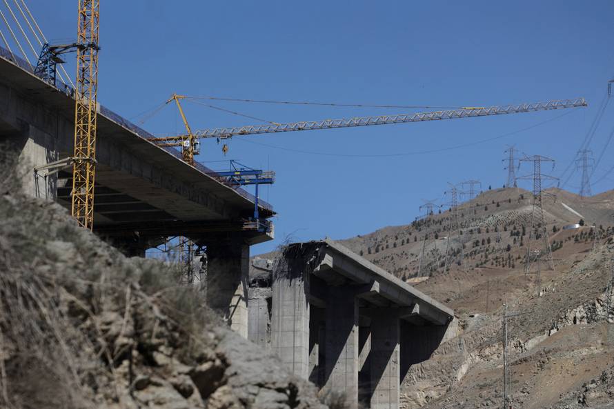 The B1 bridge damaged by a strike, as the U.S.-Israeli conflict with Iran continues, in Karaj