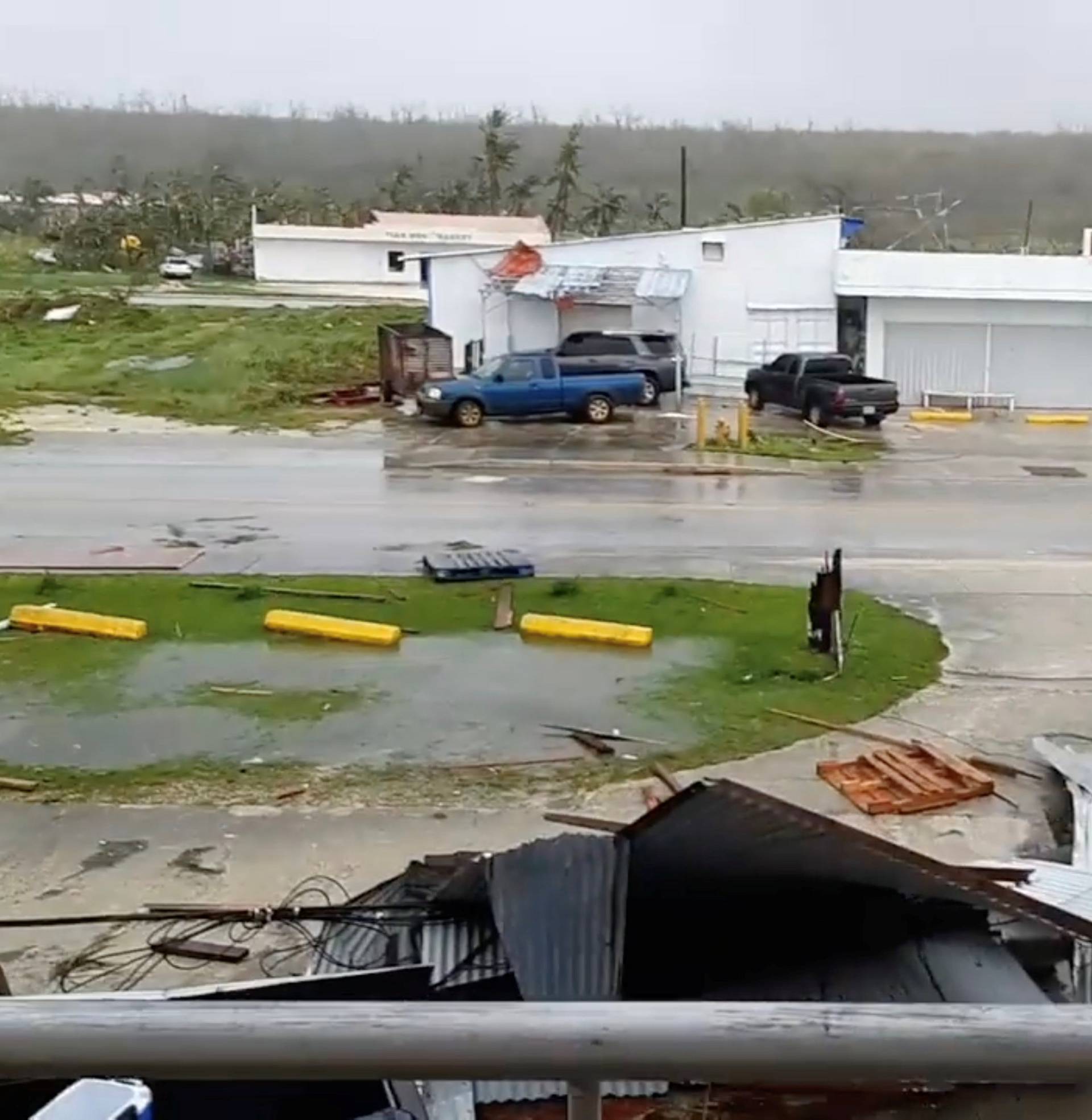 A view shows damages caused by Super Typhoon Yutu in Tinian