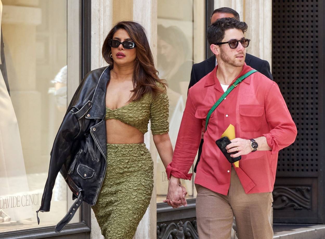 *EXCLUSIVE* Indian actress Priyanka Chopra and her husband singer Nick Jonas are living their best life while exploring the beautiful city of Rome!