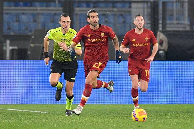 italian soccer Serie A match - AS Roma vs Cagliari Calcio