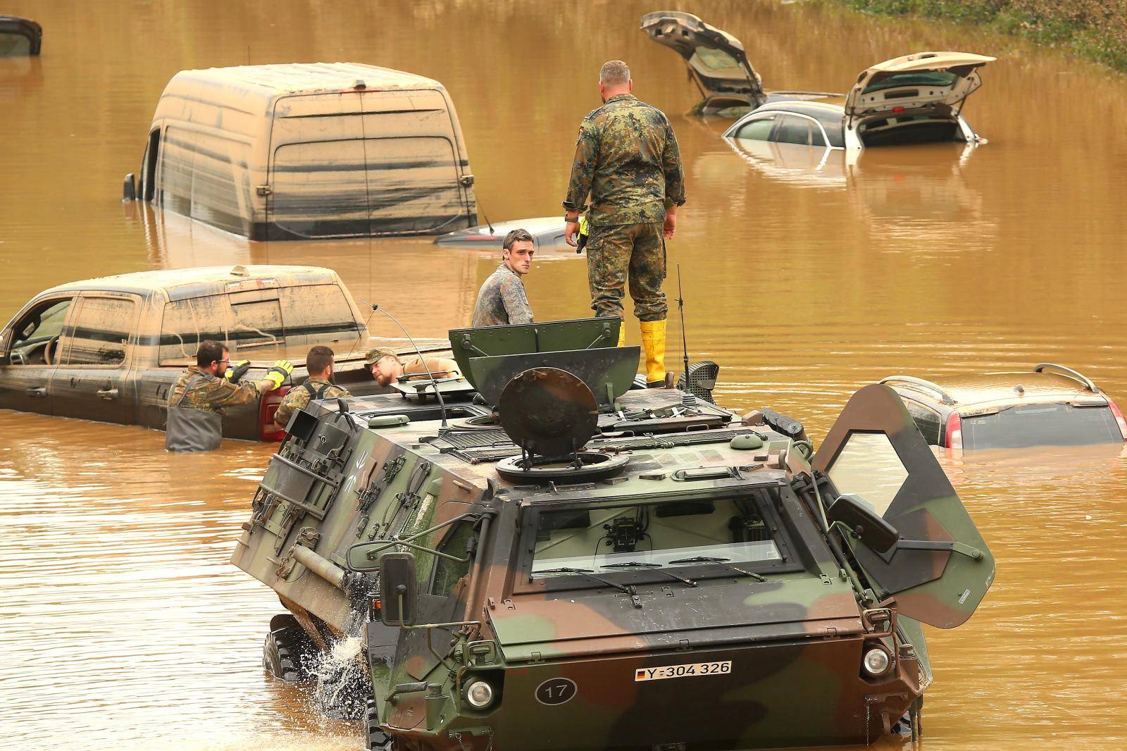 The Bundeswehr helps in North Rhine-Westphalia