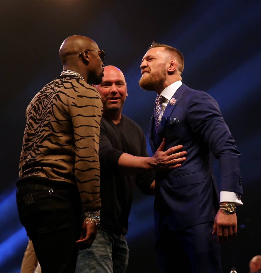 Floyd Mayweather v Conor McGregor Press Conference - SSE Arena