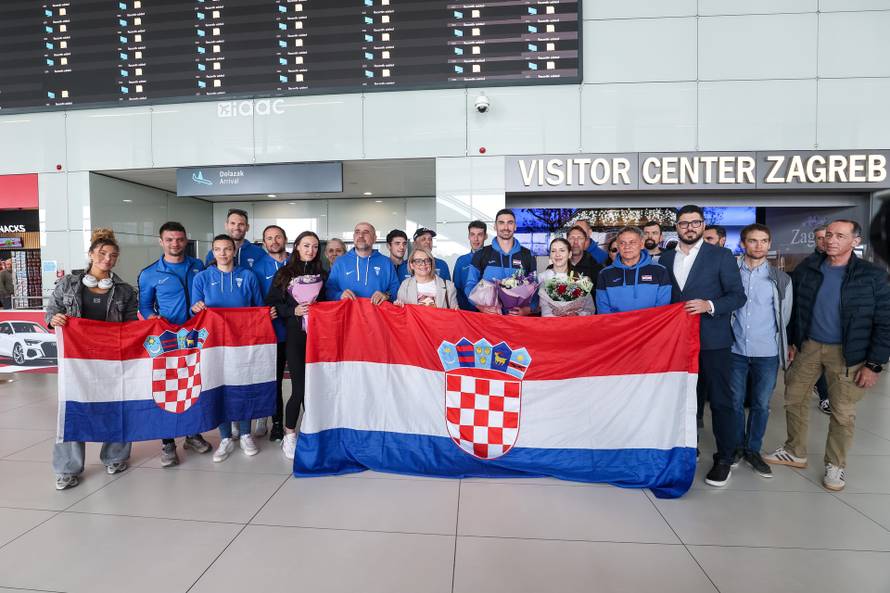 Zagreb: Atletičar Marino Bloudek sletio u Zagreb nakon povijesnog uspjeha