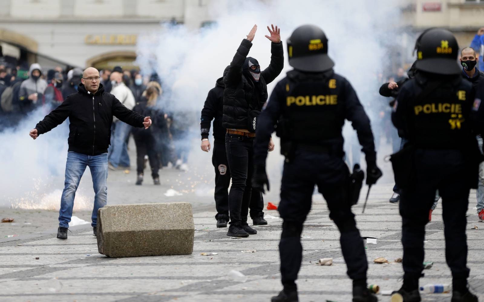 Demonstration against the Czech government's COVID-19 restrictions in Prague