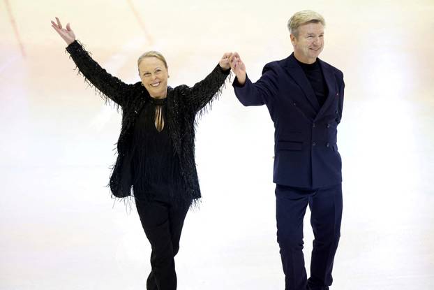 FILE PHOTO: British ice dancers Jayne Torvill and Christopher Dean perform their gold medal-winning performance Bolero, marking the 40th anniversary of the Winter Olympic Games Sarajevo 1984