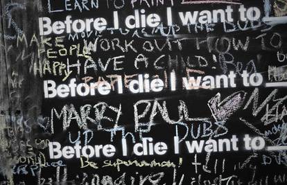 'Prije nego umrem, želim...' je projekt koji je inspirirao svijet