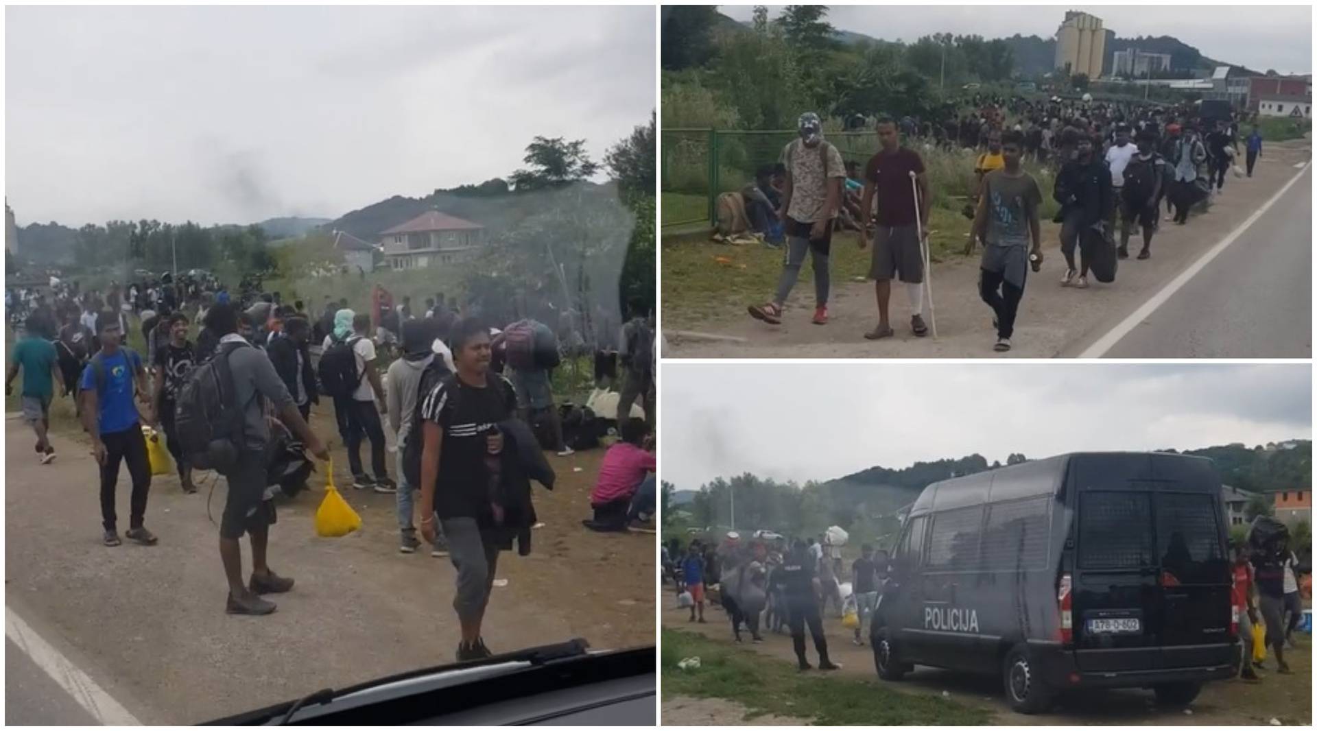 Rijeka migranata: Stotine ih bježi iz kampa  u Velikoj Kladuši