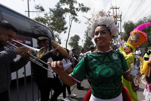 Protest march ahead of the opening match of the 2026 FIFA World Cup in Mexico City