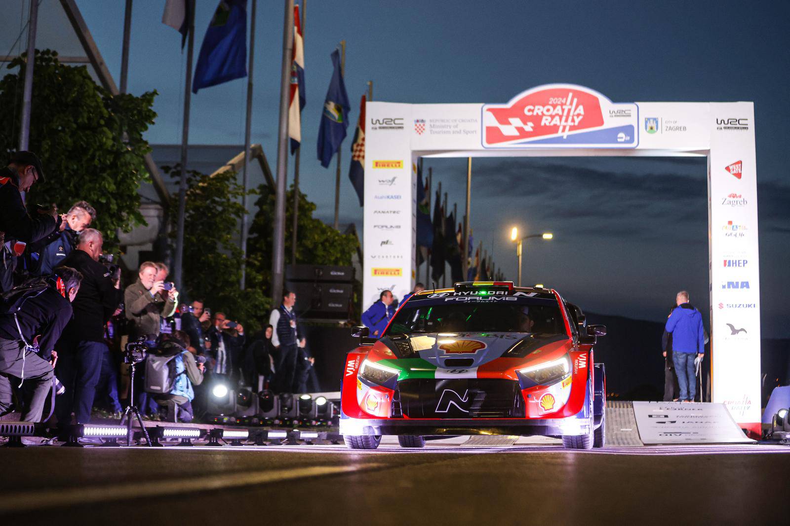 Zagreb: Ceremonijalni start FIA WRC Croatia Rallyja 2024.