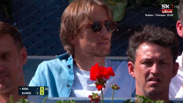 VIDEO Nema odmora: Modrić je uživao u duelu Alcaraz - Nadal