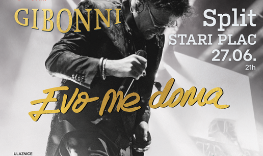 "Evo me doma": Gibonni najavio koncert u Splitu na Starom Placu 27. lipnja!