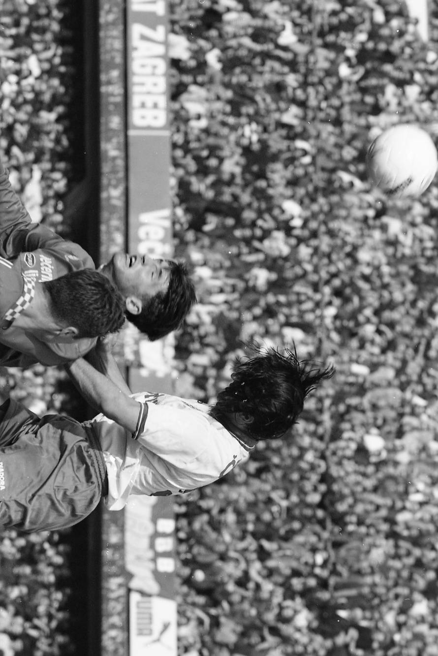 Zagreb: NK Croatia i HNK Hajduk na stadionu u Maksimiru, 24.03.1996.