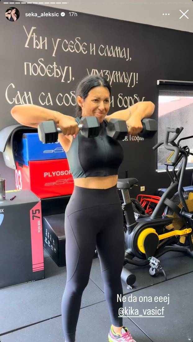FOTO Seka Aleksić izgubila je 14 kilograma, evo kako trenira...