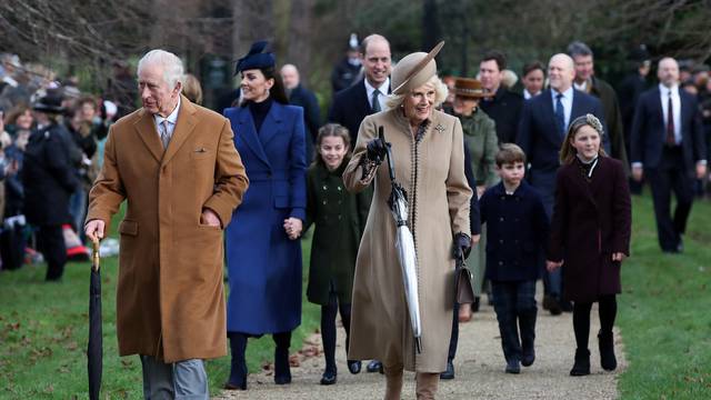 Royal Family's Christmas Day service at the Sandringham estate