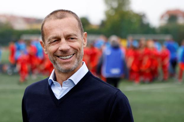 UEFA president Aleksander Ceferin in Prague