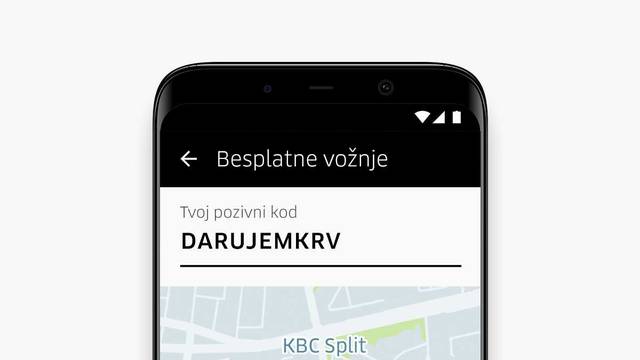 Uber besplatno prevozi darivatelje krvi u KBC Split Firule