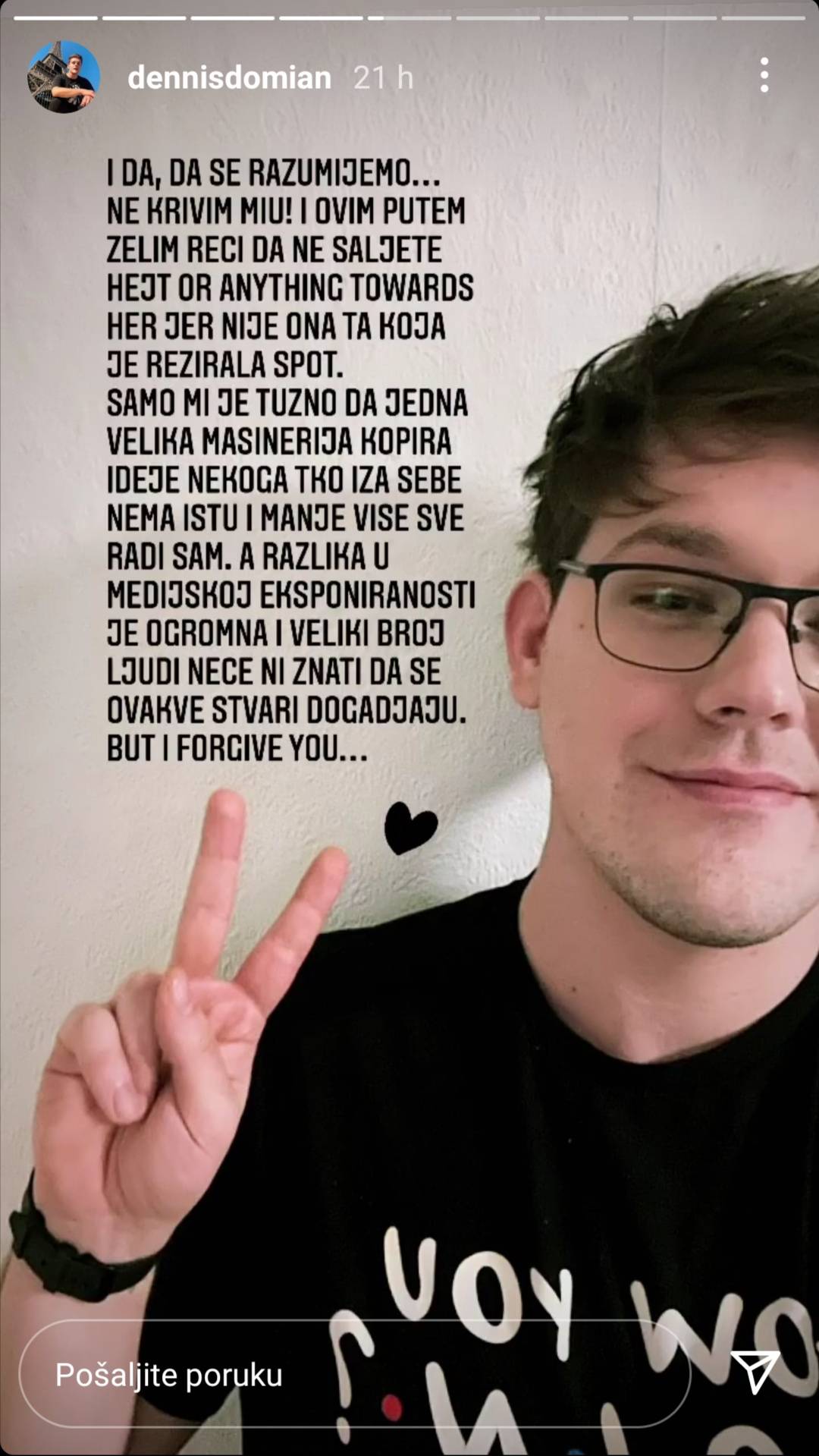 Hrvatski youtuber tvrdi da je spot Mije Negovetić kopija: 'Evo ti savjet - smiri ego i ne pljuj!'