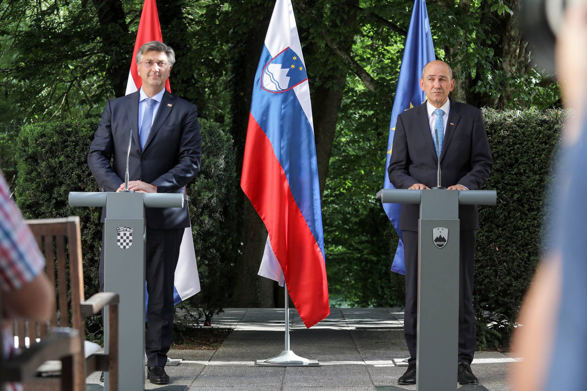 Premijer Andrej Plenković sastao se sa slovenskim kolegom Janšom