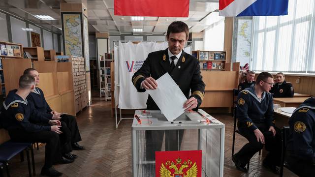 Vote in the Russia’s presidential election in the far eastern city of Vladivostok