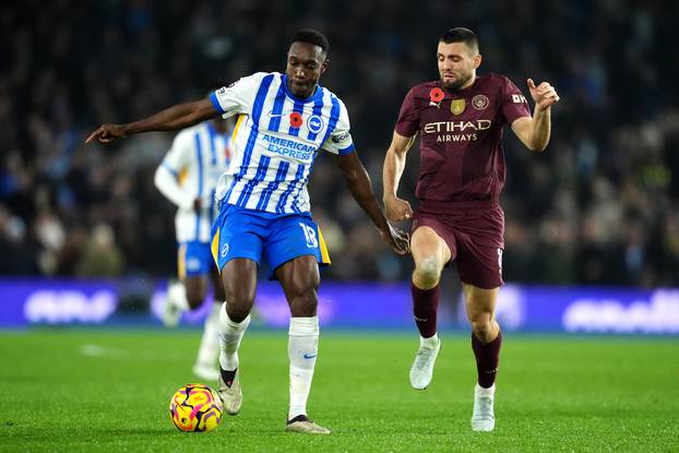 Brighton and Hove Albion v Manchester City - Premier League - American Express Stadium