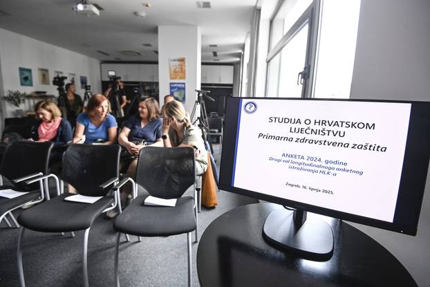 Zagreb: Croatian Medicine Chamber presented the results of a primary health survey