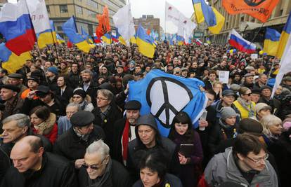 Tisuće Rusa protiv okupacije Krima: Prosvjedovali u Moskvi