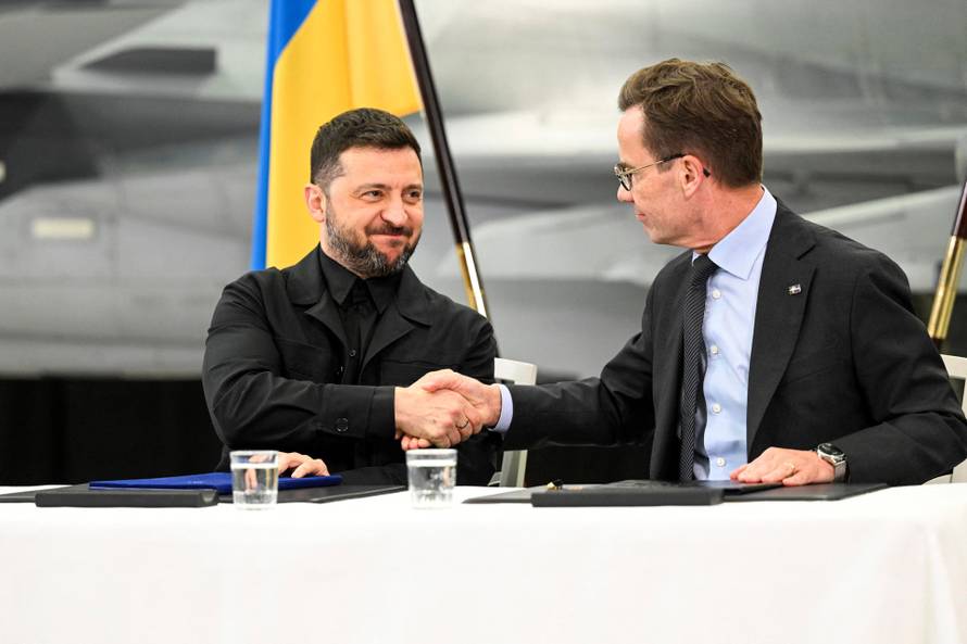 Ukraine's President Volodymyr Zelenskiy visits Sweden