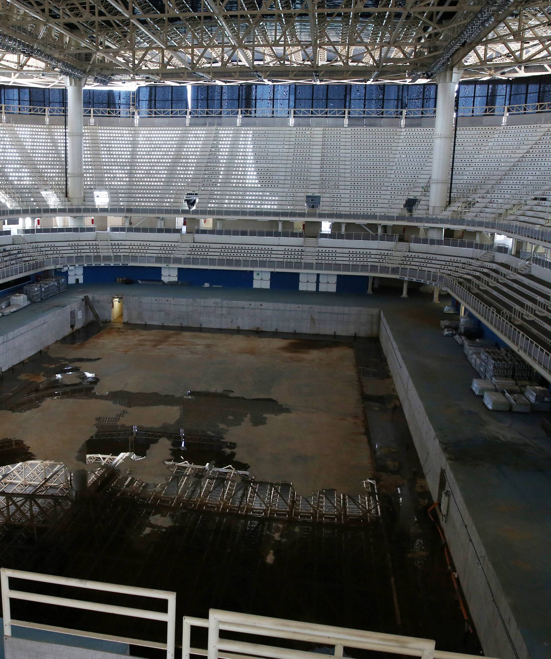 A view of the Olympic Aquatics Stadium, which was used for the Rio 2016 Olympic Games, is seen in Rio de Janeiro