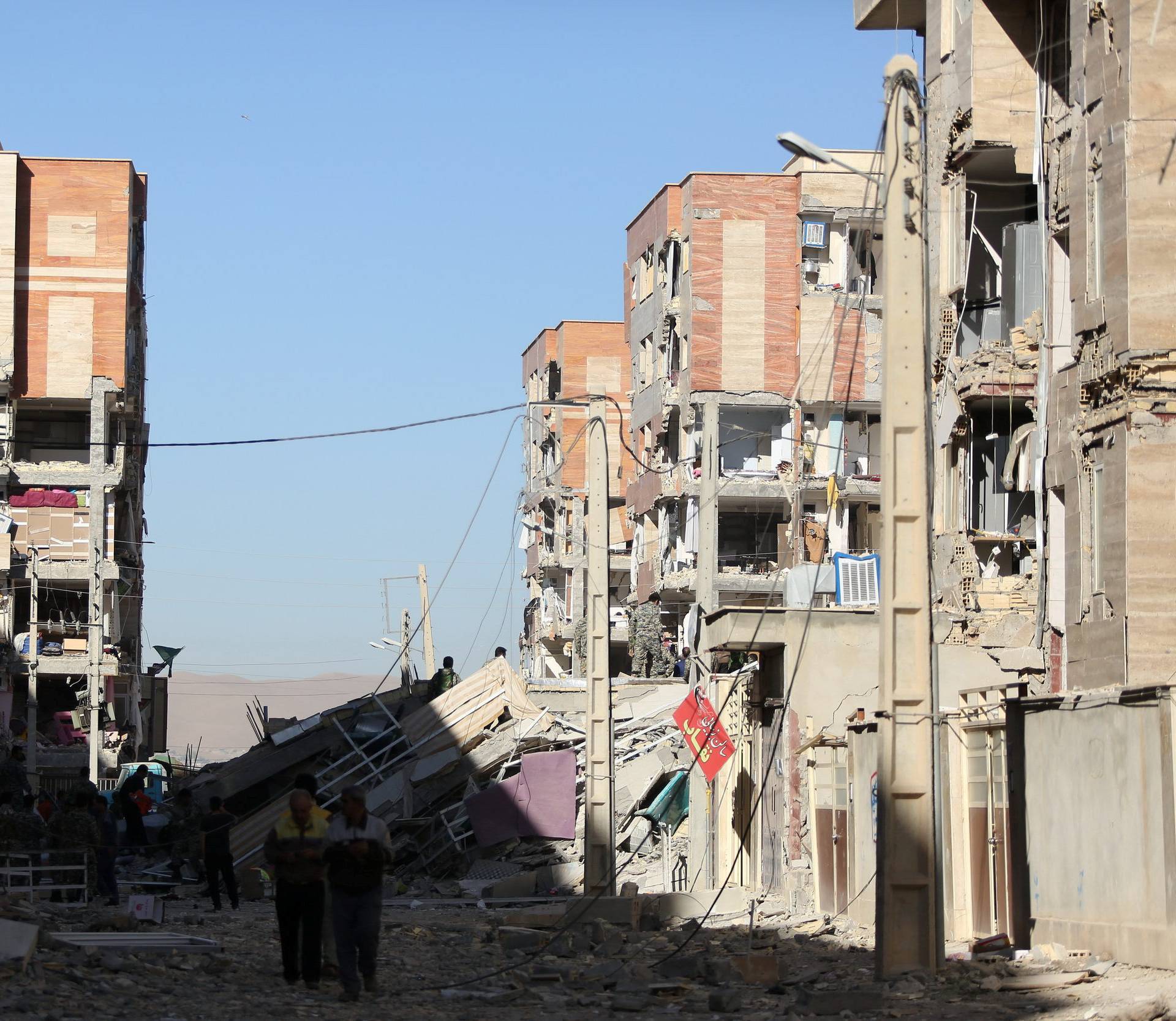 Damaged belongings are seen following an earthquake in Sarpol-e Zahab county in Kermanshah