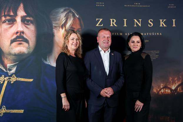 Zagreb: Premijera dugometražnog igrano-dokumentarnog filma "Zrinski"