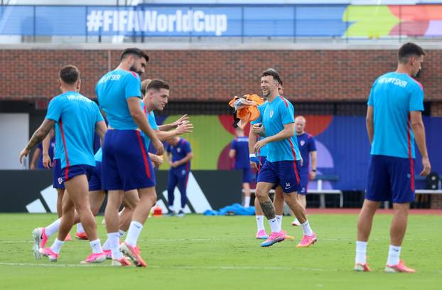 Dallas: Trening hrvatskih nogometnih reprezetativaca uoči utakmice protiv Engleske
