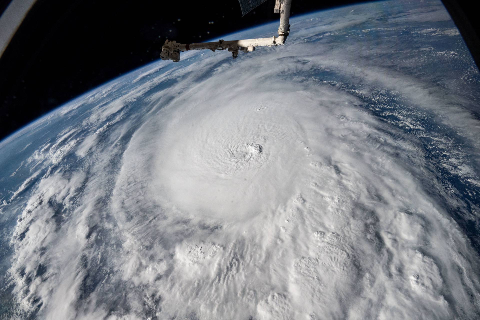 Hurricane Milton advances towards Florida in a view from the International Space Station