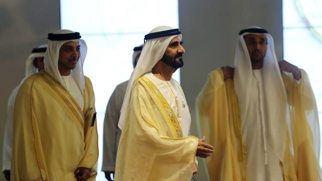 Prime Minister and Vice-President of the United Arab Emirates and ruler of Dubai Sheikh Mohammed bin Rashid al-Maktoum is pictured ahead of the 29th Arab Summit in Dhahran, Saudi Arabia