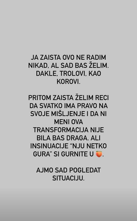 Klingor razljutili hejteri nakon showa: Ma tko to mene gura? Ako ti je muka, prebaci program