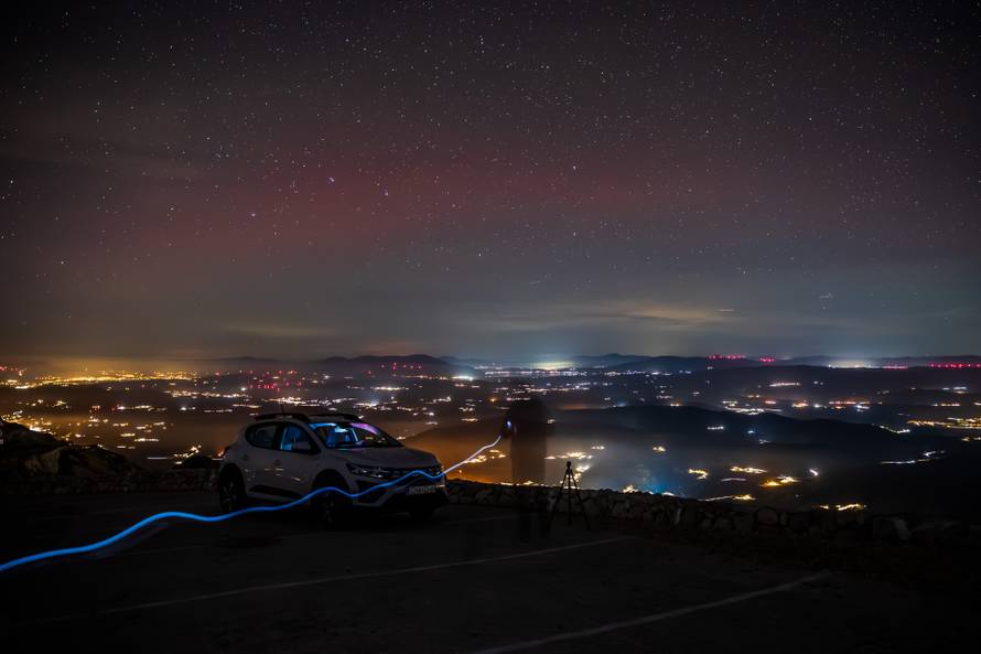 Aurora Borealis promatrana s vrha Biokova Sv. Jure 