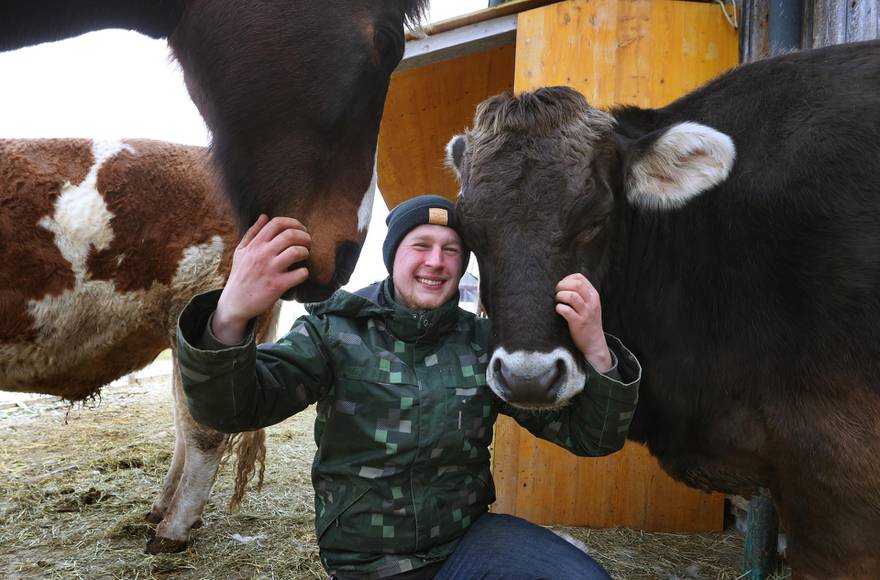 21-godišnji Markus bavi se treniranjem krava, a poznat je i kao "šapta? kravama"