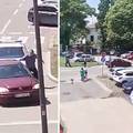 VIDEO Potjera u Vukovaru: Bježala policiji, udarila im u auto. Jedva su je izvukli van