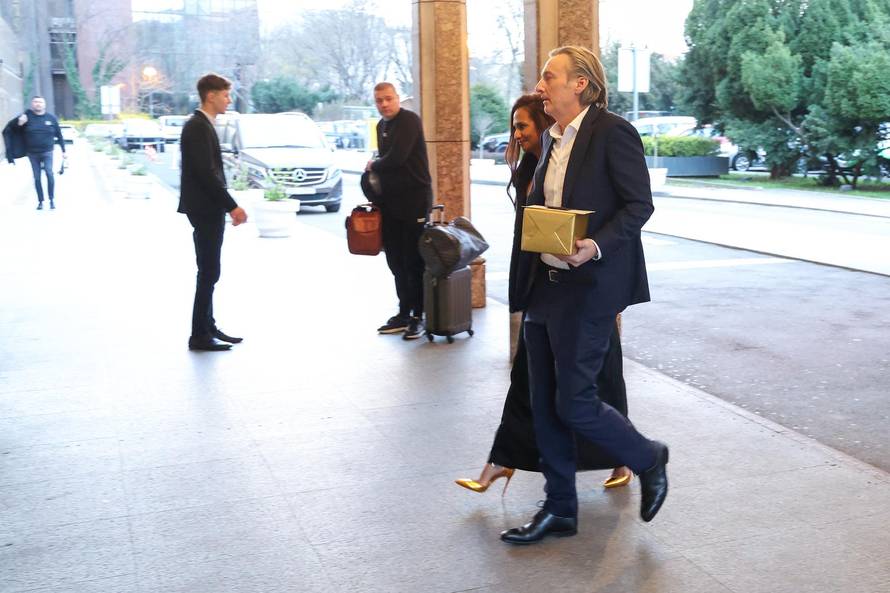 Zagreb: Dolazak uzvanika na svadbu Marijana Kustića i Nike Perenčević