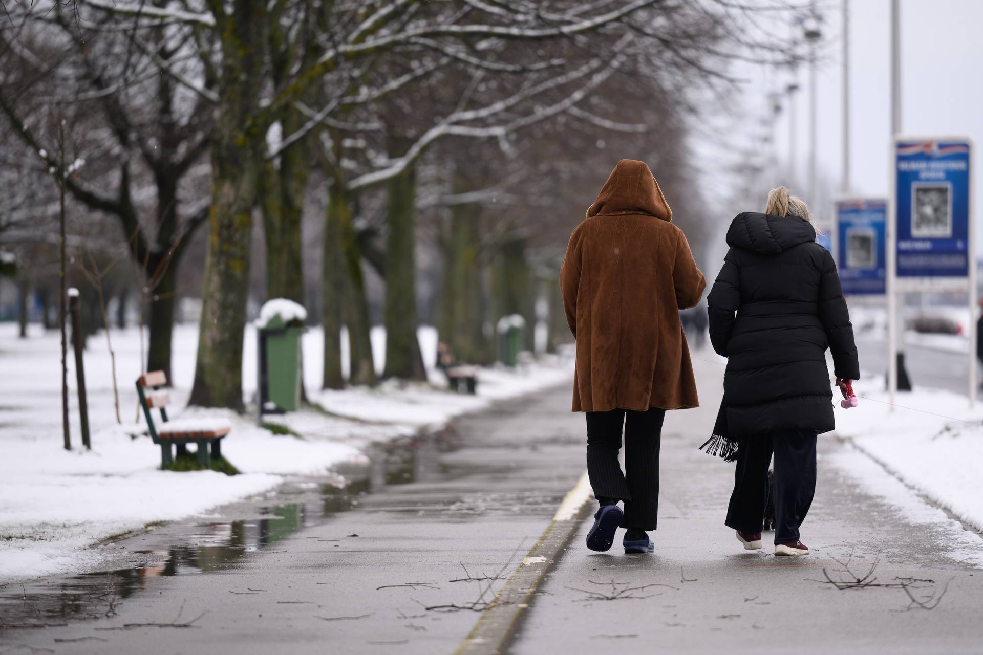 Zagreb: Zimska idila na jezeru Jarun