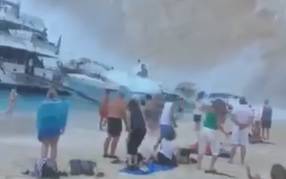 Kaos na grčkoj plaži: Odronila se stijena, nekoliko ozlijeđenih