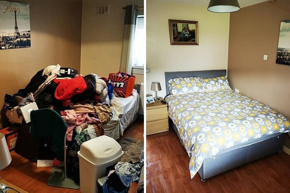 Slika govori sve: Godinama nije spavala u svom krevetu jer od stvari nije mogla doći do njega