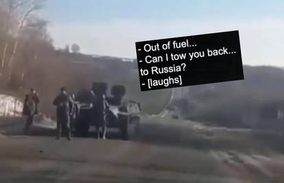 VIDEO Ruskom tenku nestalo je goriva, hrabri Ukrajinac ispalio: Dečki, da vas odbacim u Rusiju?