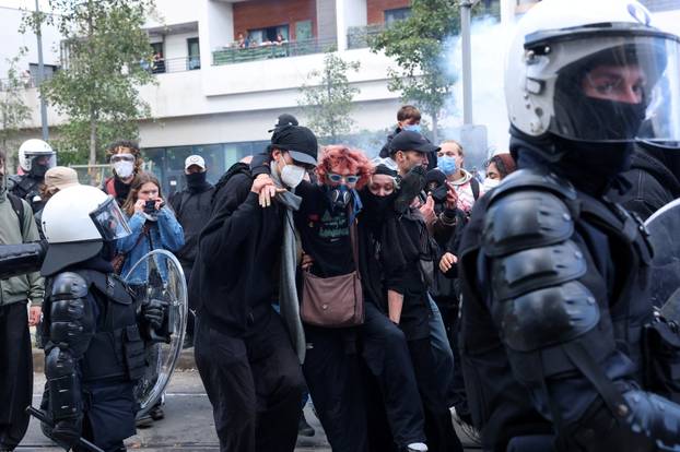 Students' protest in Brussels