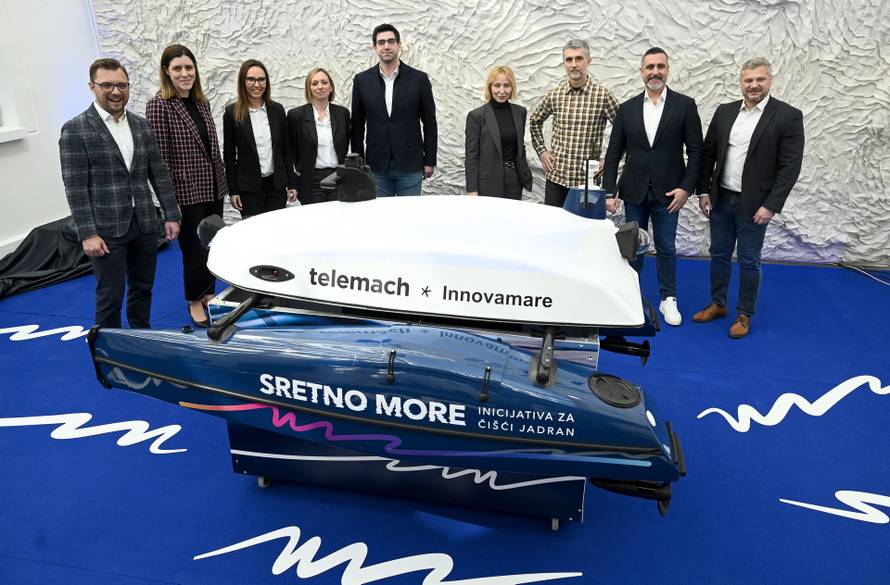 Zagreb: IRB, Telemach i DIH Innovamare predstavili plovilo koje će čistiti Jadransko more