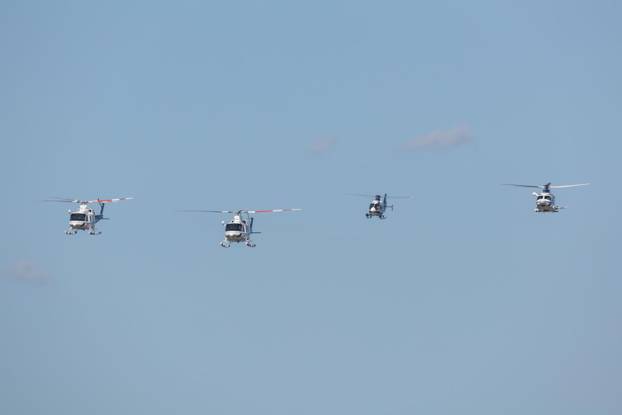 Zagreb: Generalna proba svečanog vojnog mimohoda - zračne snage 