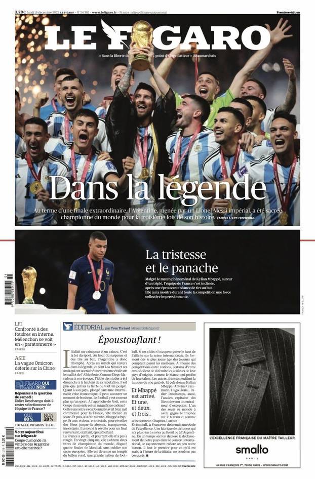 Pogledajte svjetske naslovnice: Nebeski Messi, najbolji ikada