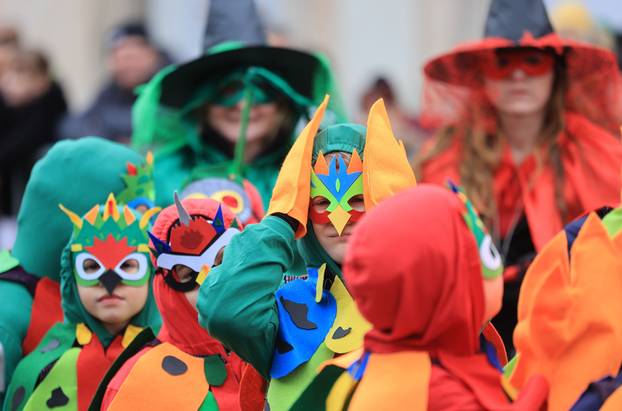 Samobor: Dječja povorka u sklopu 200. obljetnice Samoborskog fašnika